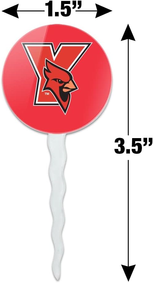 York College Primary Logo Cupcake Picks Toppers Decoration Set of 6