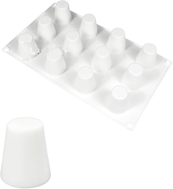 mostsom Cylinder Cup Shape Mousse Cake Mold For Making Chocolate Muffin Ice Shot Glass Mould Kitchen Baking Tool (A_ Small Cup)