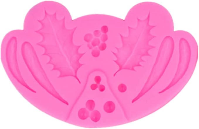 Leaf Silicone Mold Rose Flower Fondant Molds DIY Cake Decorating Tools Sugarcraft Candy Resin Clay Chocolate Gumpaste Moulds (4.2 x 2.8 x 0.24 inches)
