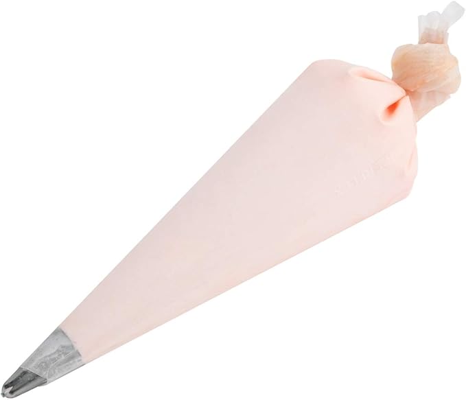 Restaurantware Pastry Tek 14 x 7.3 Inch Piping Bags 2 Reusable Icing Bags - Durable White Silicone Pastry Bags Anti Burst Decorate Cakes Cupcakes Macarons Or Cookies