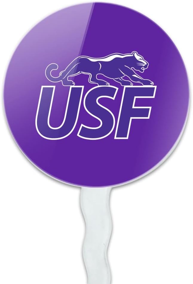 University of Sioux Falls Primary Logo Cupcake Picks Toppers Decoration Set of 6