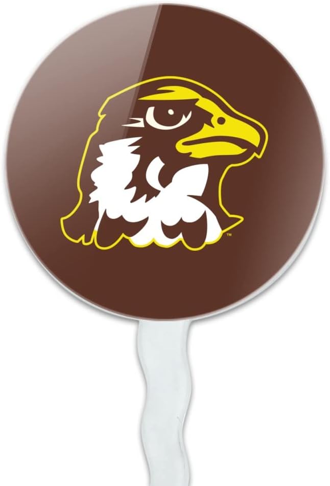 Quincy University Primary Logo Cupcake Picks Toppers Decoration Set of 6