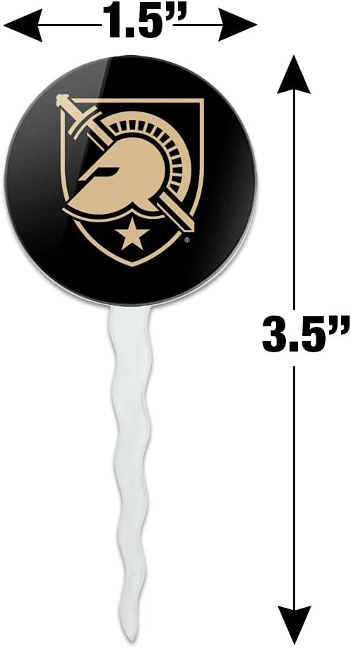 United States Military Academy Primary Logo Cupcake Picks Toppers Decoration Set of 6