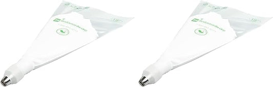Restaurantware Pastry Tek Piping Tip 1 Open Star Decorating Tip - #8B Dent-Resistant Stainless Steel Icing Tip Dishwasher-Safe Decorate Cupcakes Cakes or Cookies (Pack of 2)