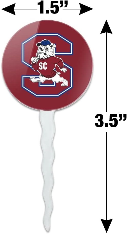 GRAPHICS & MORE South Carolina State Primary Logo Cupcake Picks Toppers Decoration Set of 6