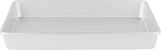 Restaurantware-Met Lux 15 x 12 x 2 Inch Straight-Sided Baking Tin, 1 Rectangular Cake Pan - Oven-Ready, Freezable, Anodized Aluminum Baking Sheet Cake Pan, Greaseproof, For Birthday