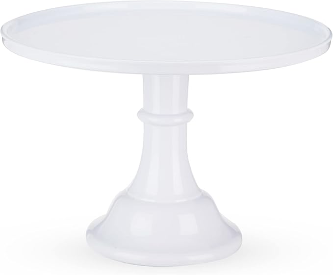 Twine Melamine Cake Stand, Cupcake Display Home Decor Food and Dessert Serving Accessory, 11.5 x 8 Inches, White, Set of 1