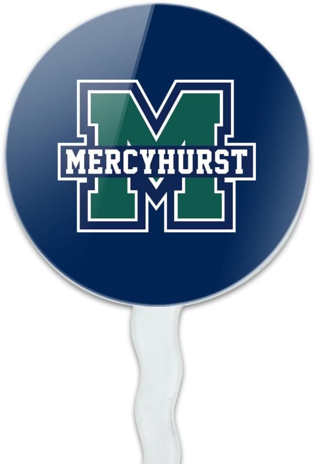 Mercyhurst University Primary Logo Cupcake Picks Toppers Decoration Set of 6