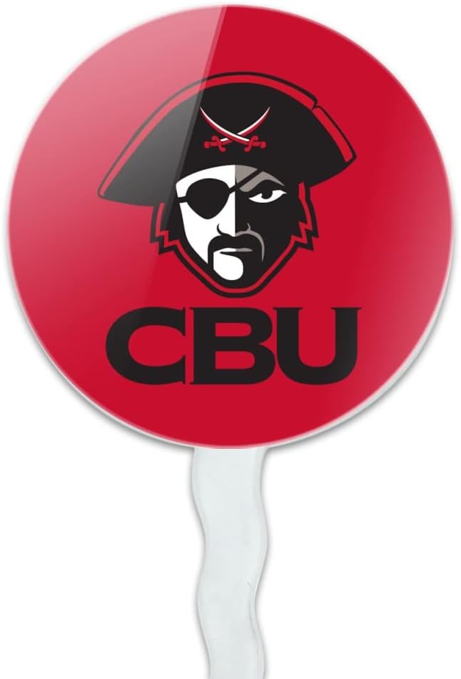 Christian Brothers University Primary Logo Cupcake Picks Toppers Decoration Set of 6