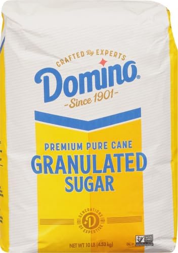 Domino Sugar, Granulated, 10 lb Resealable Plastic Bag, 2 Pack