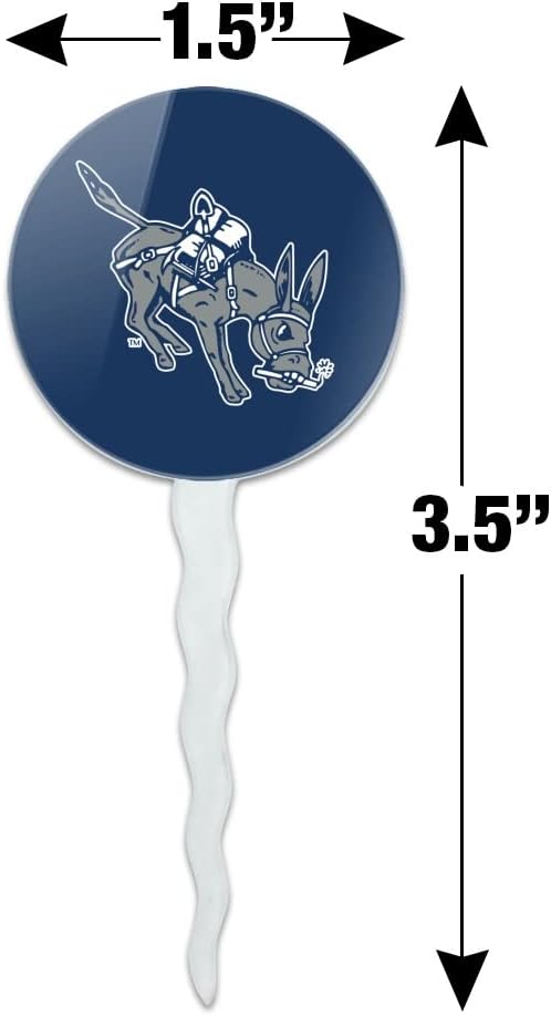 Mines Primary Logo Cupcake Picks Toppers Decoration Set of 6