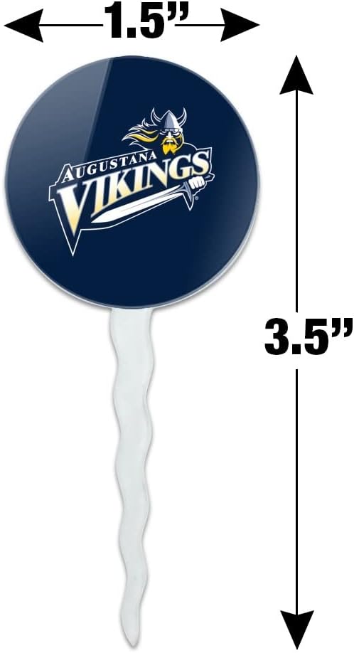 Augustana University Primary Logo Cupcake Picks Toppers Decoration Set of 6