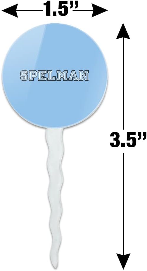 Spelman College Primary Logo Cupcake Picks Toppers Decoration Set of 6