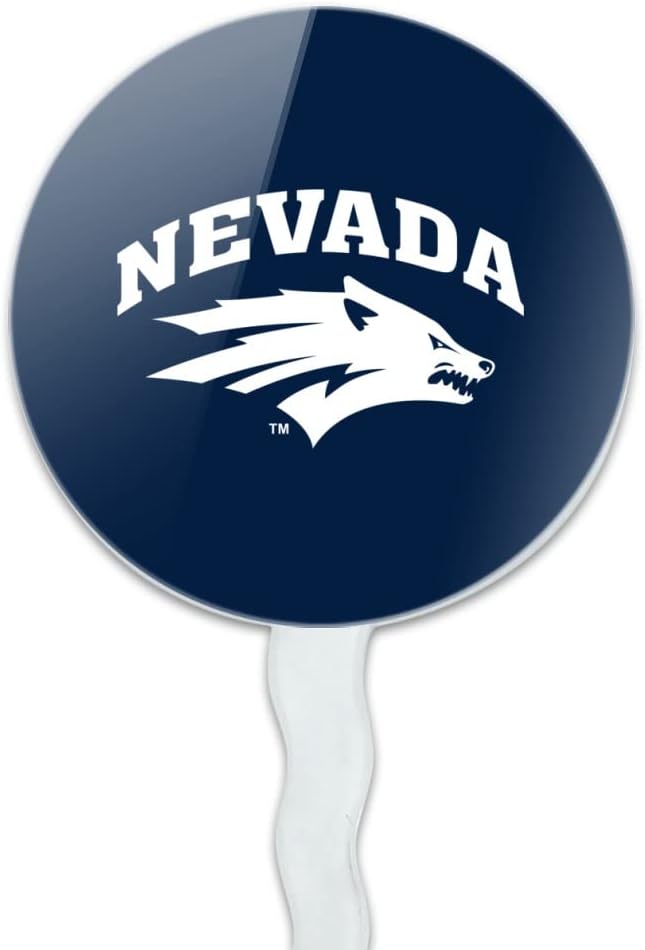 University of Nevada, Reno Primary Logo Cupcake Picks Toppers Decoration Set of 6