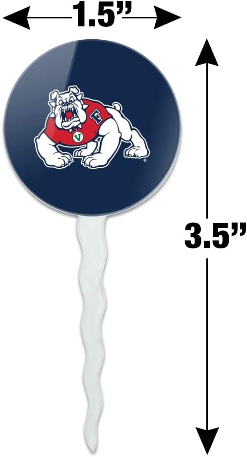 Fresno State Primary Logo Cupcake Picks Toppers Decoration Set of 6