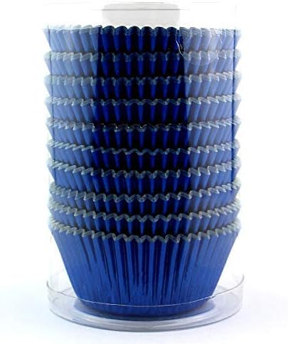 Eoonfirst Navy Blue Foil Cupcake Case Liners Baking Muffin Paper Cups 200 Pcs