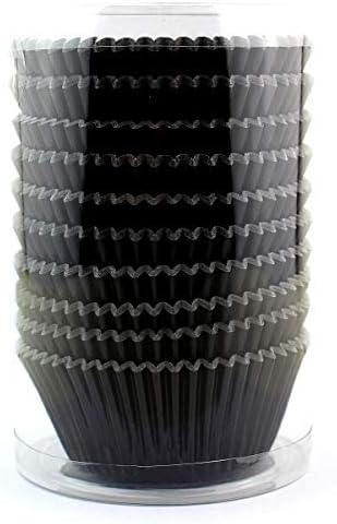 Eoonfirst Black Foil Cupcake Case Liners New Year Baking Muffin Paper Cups 200 Pcs