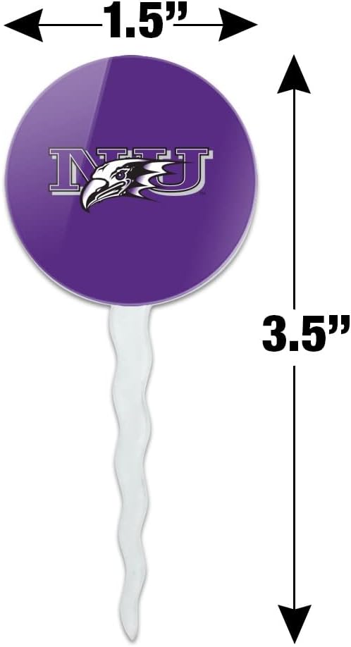 Niagara University Primary Logo Cupcake Picks Toppers Decoration Set of 6