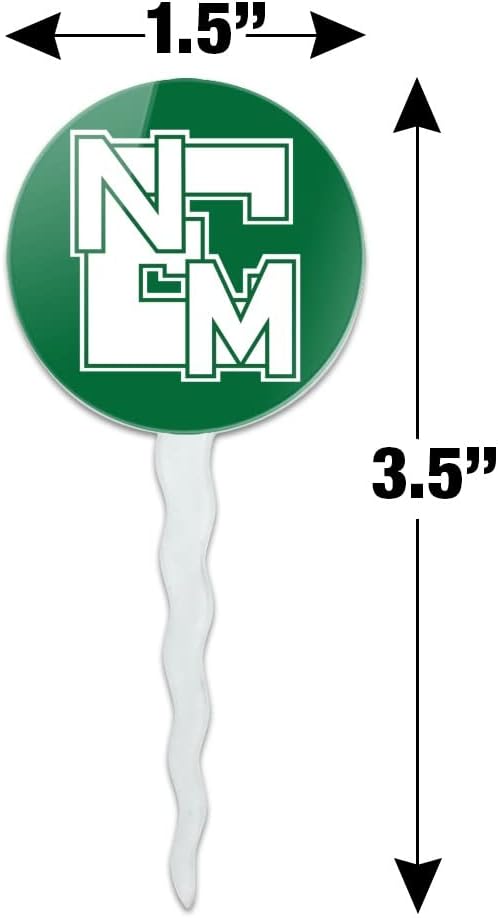Eastern New Mexico University Primary Logo Cupcake Picks Toppers Decoration Set of 6