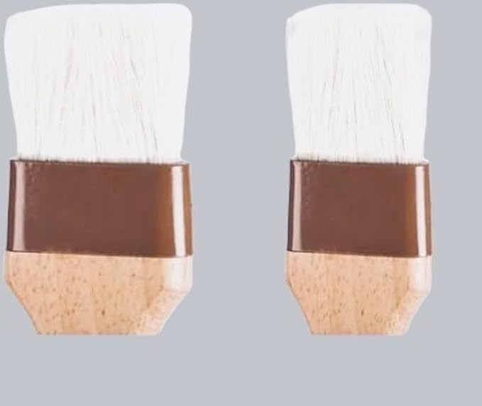 AME D’ESSENCE (Set of 2) Pastry Brushes – 1-Inch & 1½-Inch Nylon Bristle Basting Brushes with Lacquered Hardwood Handles for Baking, BBQ, and Marinades