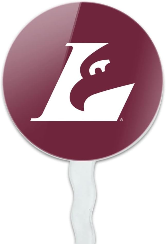 University of Wisconsin - La Crosse University Primary Logo Cupcake Picks Toppers Decoration Set of 6