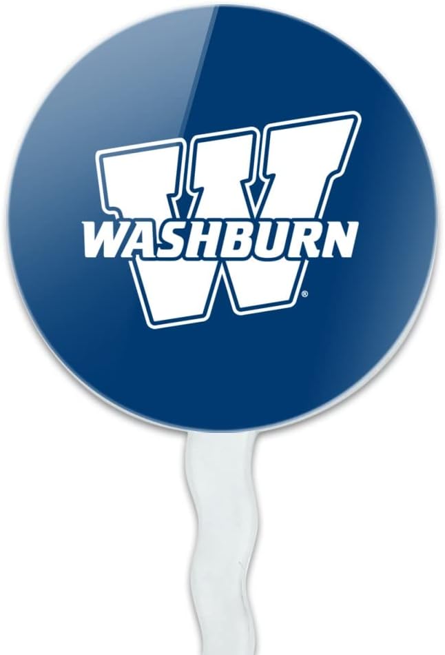 Washburn University Primary Logo Cupcake Picks Toppers Decoration Set of 6