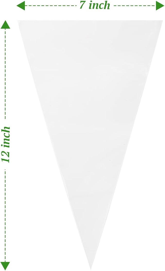 Disposable Piping Bags, 12 Inch Cake Decorating Bags, Anti-Burst Pastry Bags for Cakes and Cookies, Pack of 100