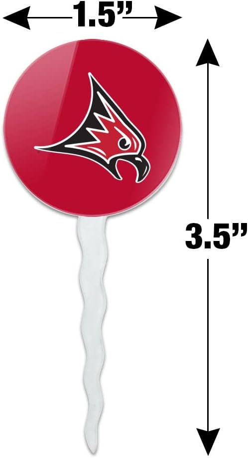 University of Wisconsin - River Falls Primary Logo Cupcake Picks Toppers Decoration Set of 6