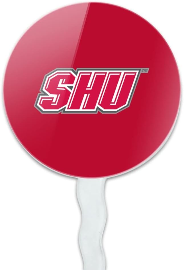 Sacred Heart University Primary Logo Cupcake Picks Toppers Decoration Set of 6