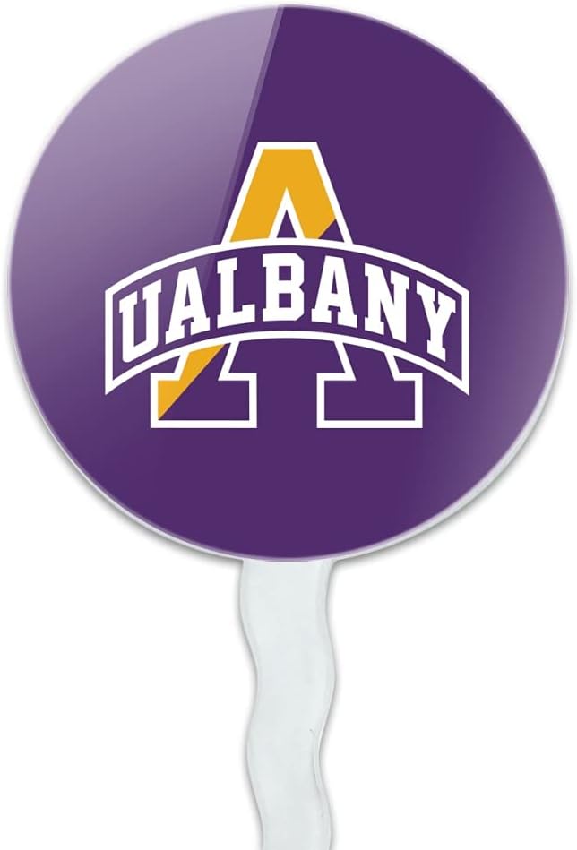 University at Albany Primary Logo Cupcake Picks Toppers Decoration Set of 6