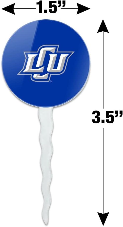Lubbock Christian University Primary Logo Cupcake Picks Toppers Decoration Set of 6