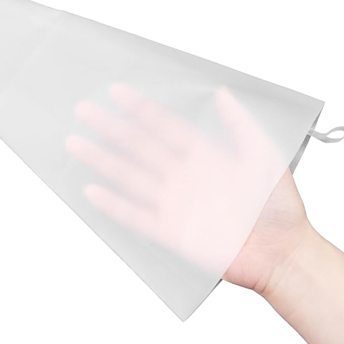Pastry Tek Piping Bag Set, Set Of 4 Reusable Icing Bags - Durable, White Silicone Pastry Bag Set, Anti Burst, Decorate Cakes, Cupcakes, Macarons, Or Cookies - Restaurantware