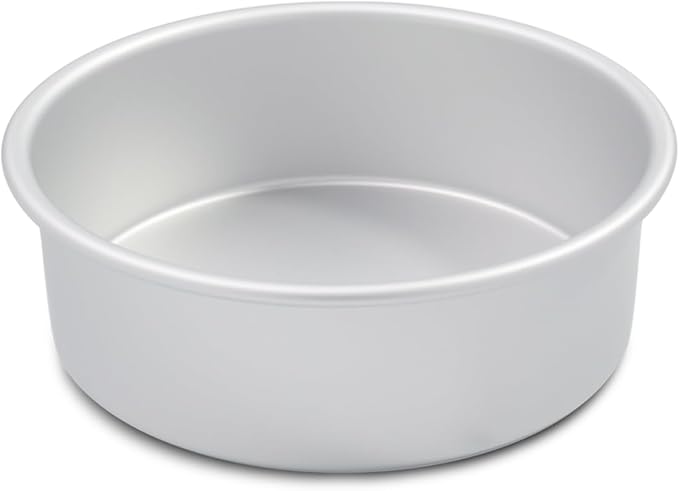 7 inch round cake pans,Cake tins perfect for baking bread, cheesecake, cakes more - durable aluminum molds for circle cake pan (7×3 round Cake Pan)