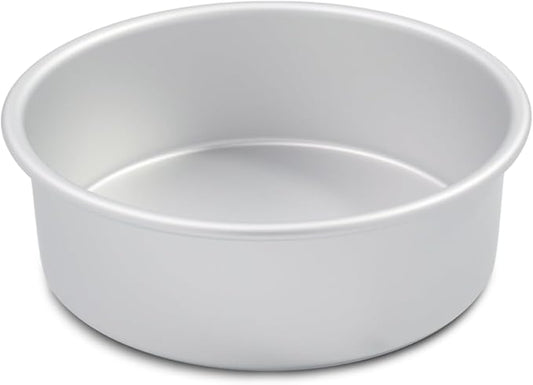 7 inch round cake pans,Cake tins perfect for baking bread, cheesecake, cakes more - durable aluminum molds for circle cake pan (7×3 round Cake Pan)