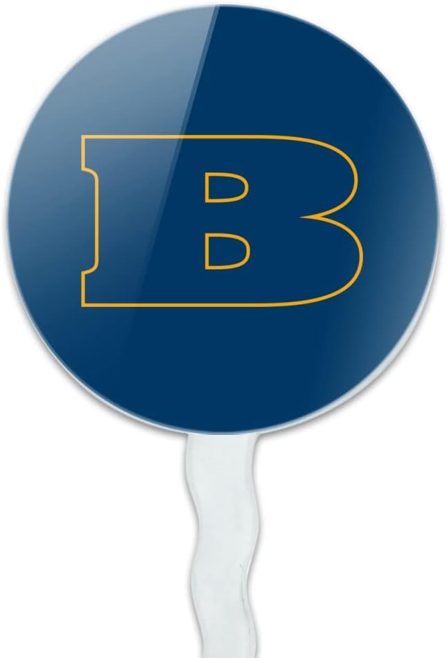 Beloit College Primary Logo Cupcake Picks Toppers Decoration Set of 6