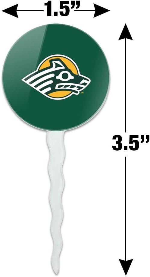 University of Alaska Anchorage Primary Logo Cupcake Picks Toppers Decoration Set of 6
