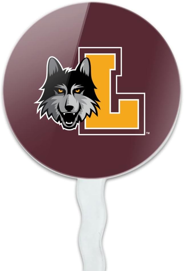 Loyola University Chicago Primary Logo Cupcake Picks Toppers Decoration Set of 6