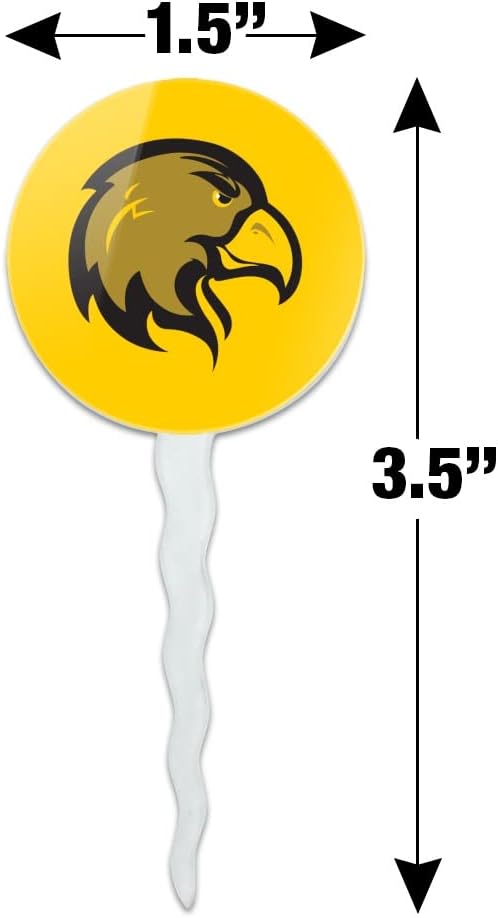 California State University Los Angeles Primary Logo Cupcake Picks Toppers Decoration Set of 6