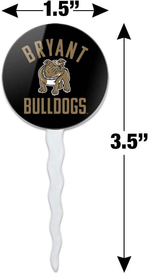 Bryant University Official Logo Cupcake Picks Toppers Decoration Set of 6
