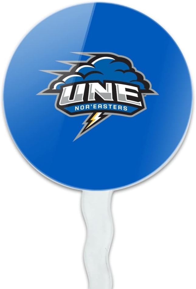 University of New England Primary Logo Cupcake Picks Toppers Decoration Set of 6