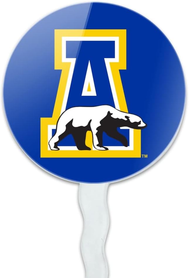 University of Alaska, Fairbanks Primary Logo Cupcake Picks Toppers Decoration Set of 6