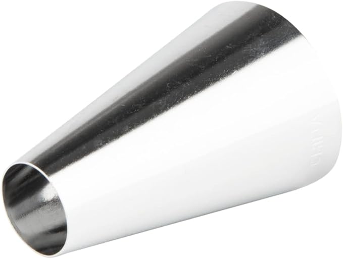 Restaurantware Pastry Tek Piping Tip 1 Round Round Tip For Icing - #2A Corrosion-Resistant Stainless Steel Icing Tip Dishwasher-Safe Decorate Cupcakes Cakes or Cookies