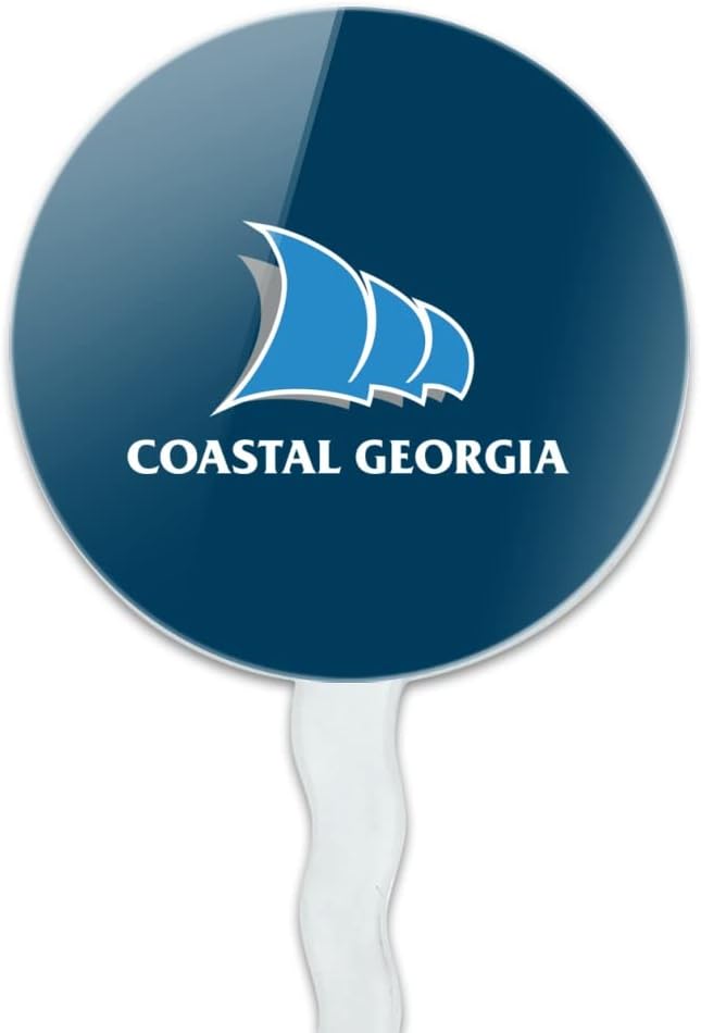 College of Coastal Georgia Primary Logo Cupcake Picks Toppers Decoration Set of 6
