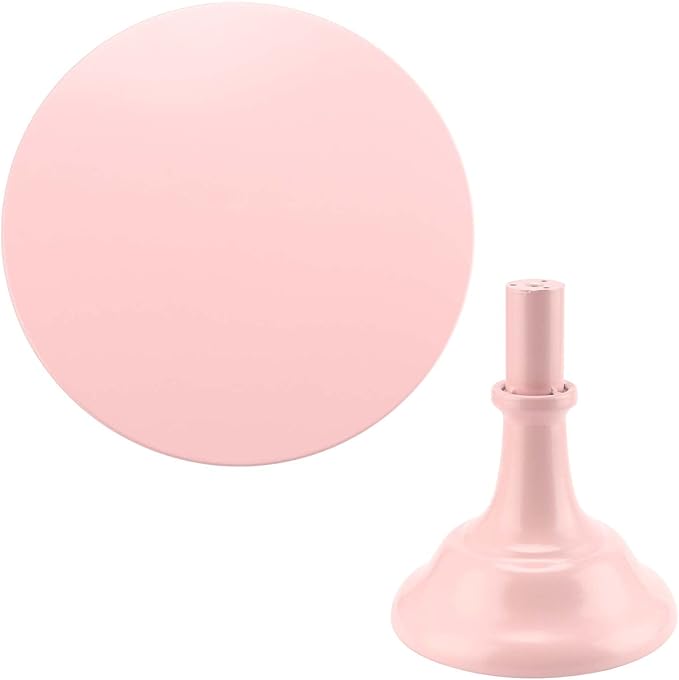 2 Pack Pink Cake Stand, 10 Inch Adjustable Height Cake Stand Pink Round Metal Cupcake Stand for Home, Birthday, Party and Wedding