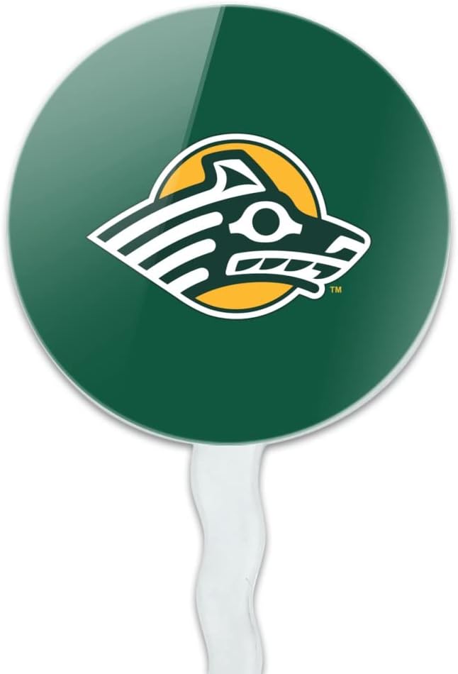 University of Alaska Anchorage Primary Logo Cupcake Picks Toppers Decoration Set of 6