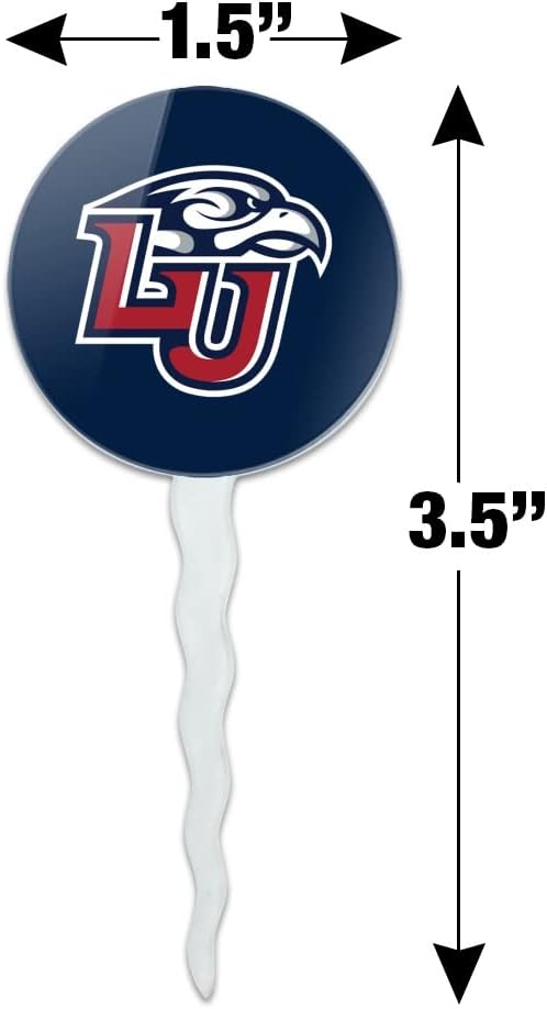 Liberty University Primary Logo Cupcake Picks Toppers Decoration Set of 6