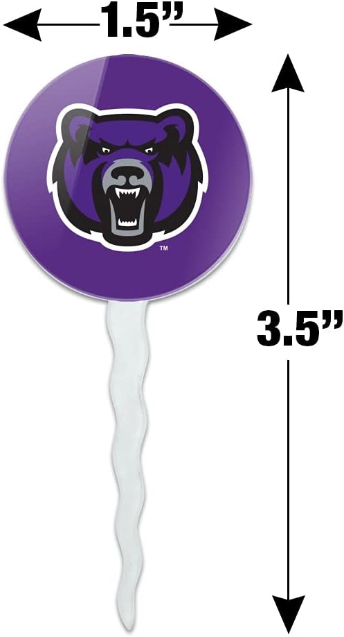 University of Central Arkansas Primary Logo Cupcake Picks Toppers Decoration Set of 6