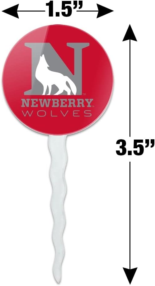 Newberry College Primary Logo Cupcake Picks Toppers Decoration Set of 6