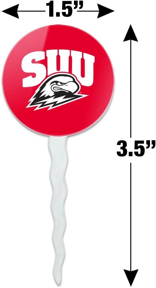 Southern Utah University Primary Logo Cupcake Picks Toppers Decoration Set of 6