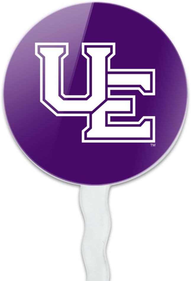 University of Evansville Primary Logo Cupcake Picks Toppers Decoration Set of 6